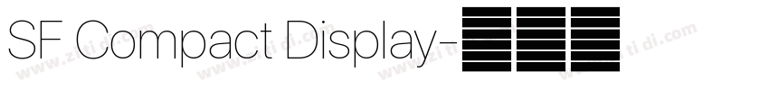 SF Compact Display字体转换